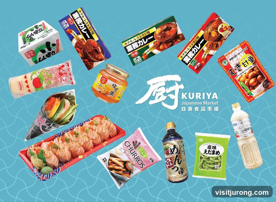Assortment of Japanese Food Products