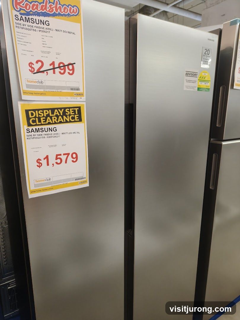 Samsung Refrigerators on Display