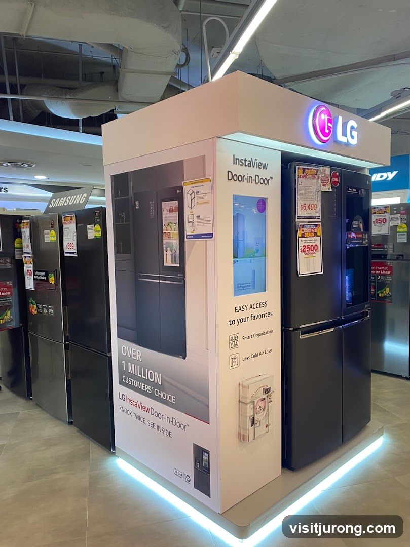 LG InstaView Door-in-Door Refrigerator Display