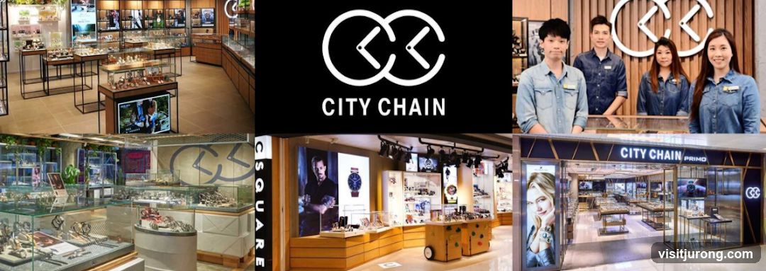 City Chain Store Displays and Staff