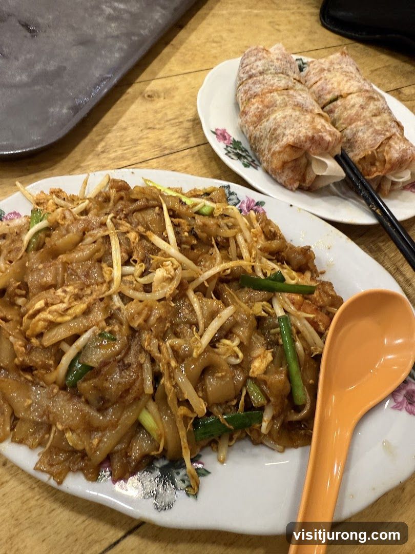 Noodles and Spring Rolls