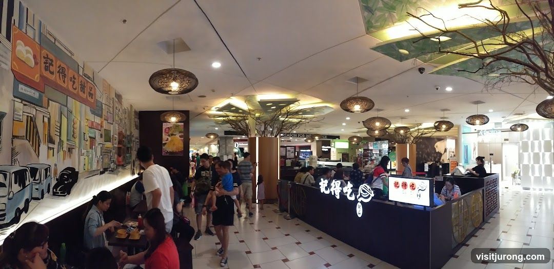 Restaurant Interior with Mural