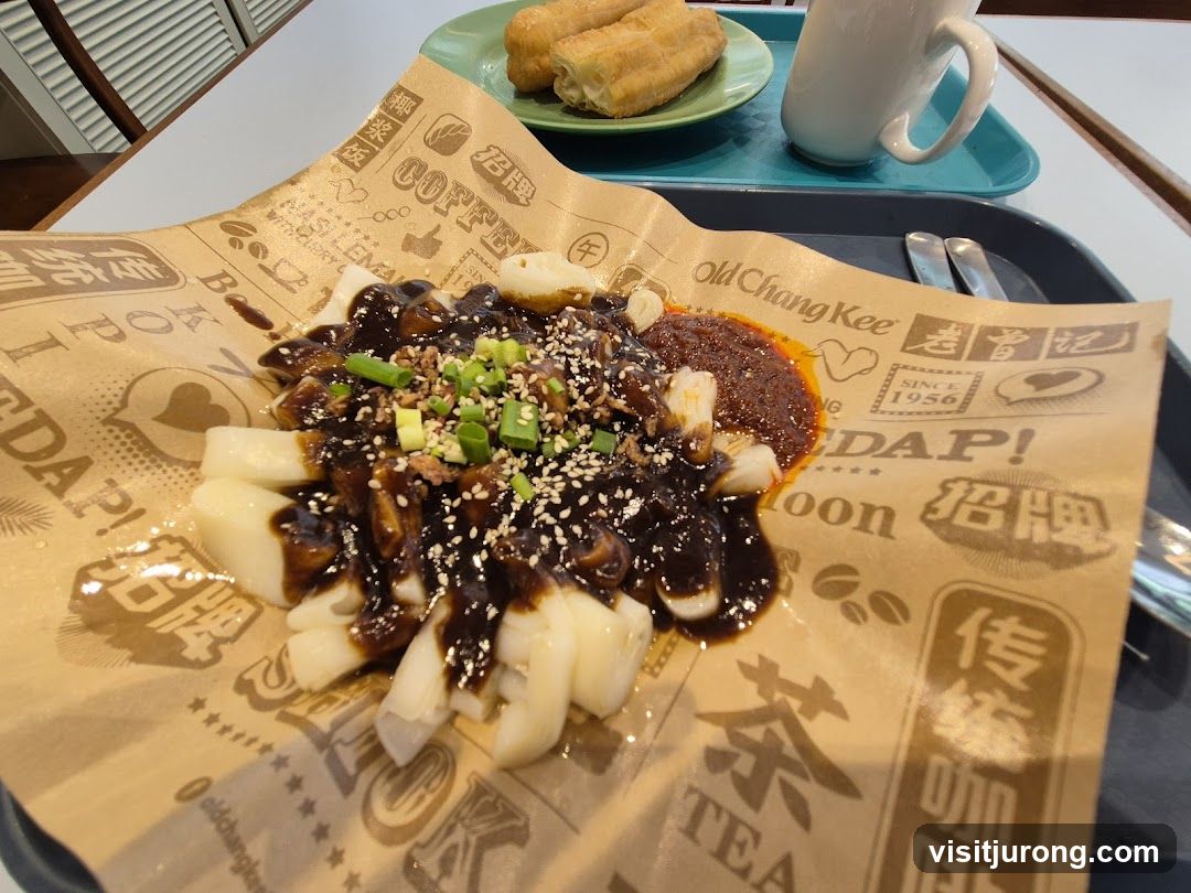 Chee Cheong Fun with Chili Sauce