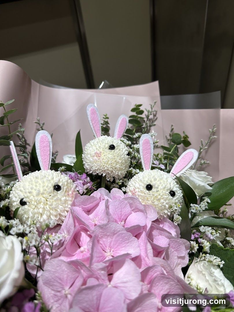 Bunny Flower Arrangement