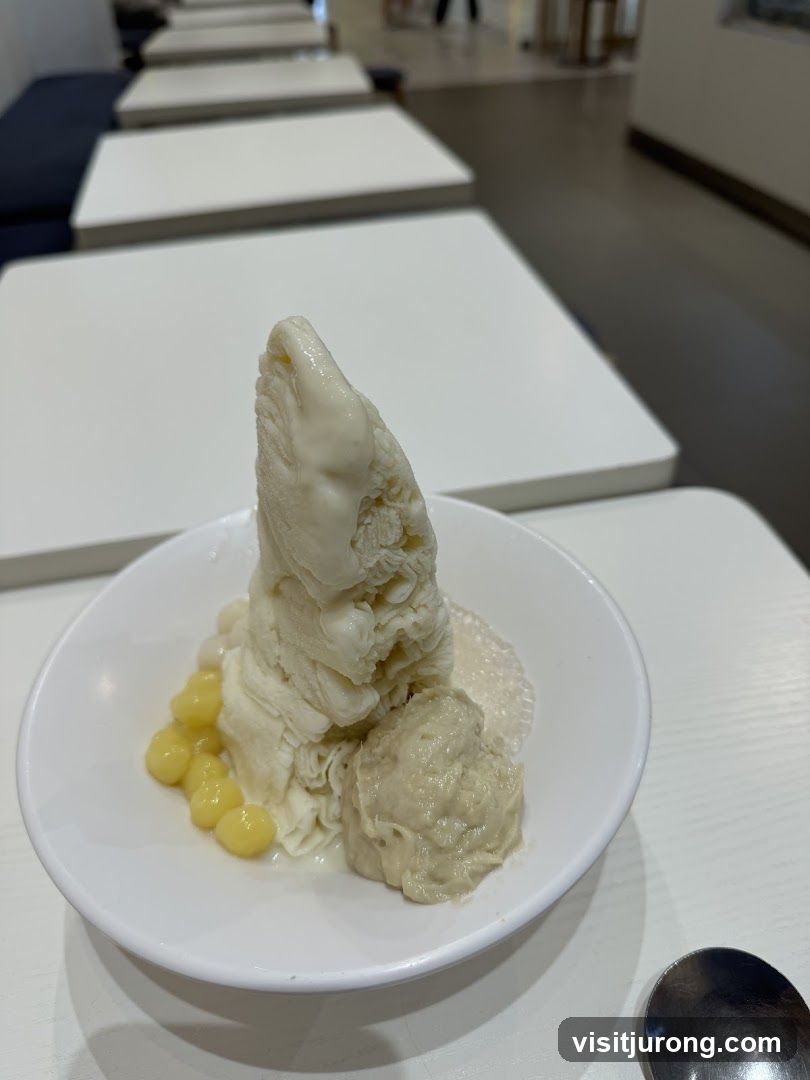 Dessert with Ice Cream and Toppings