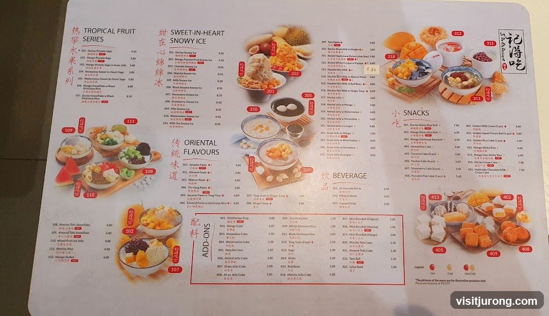 Ji De Chi Dessert Menu