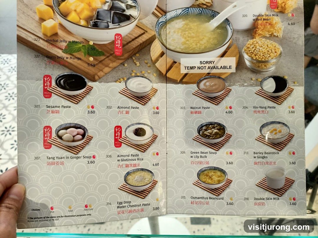 Dessert Menu