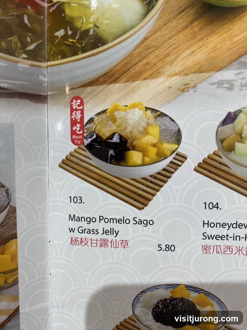 Dessert Menu
