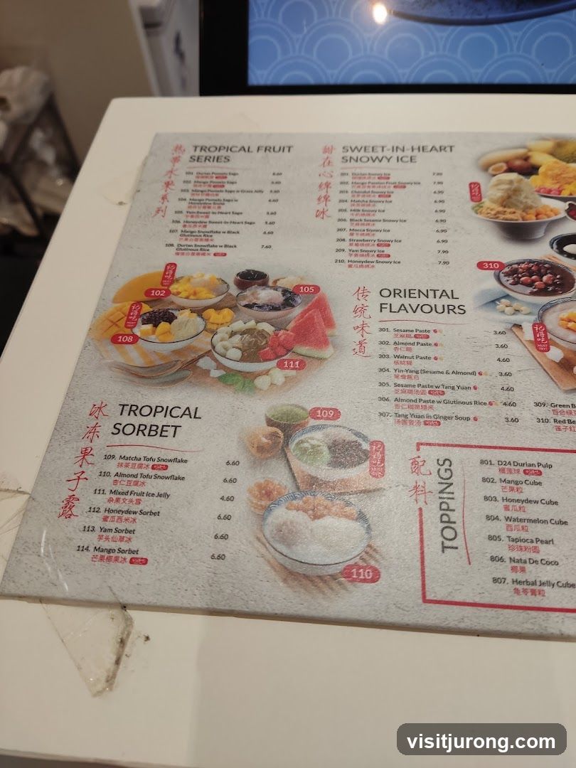 Dessert Menu