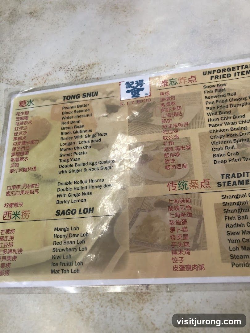 TONG SHUI, SAGO LOH, UNFORGETTABLE FRIED ITEMS, TRADITIONAL STEAMED