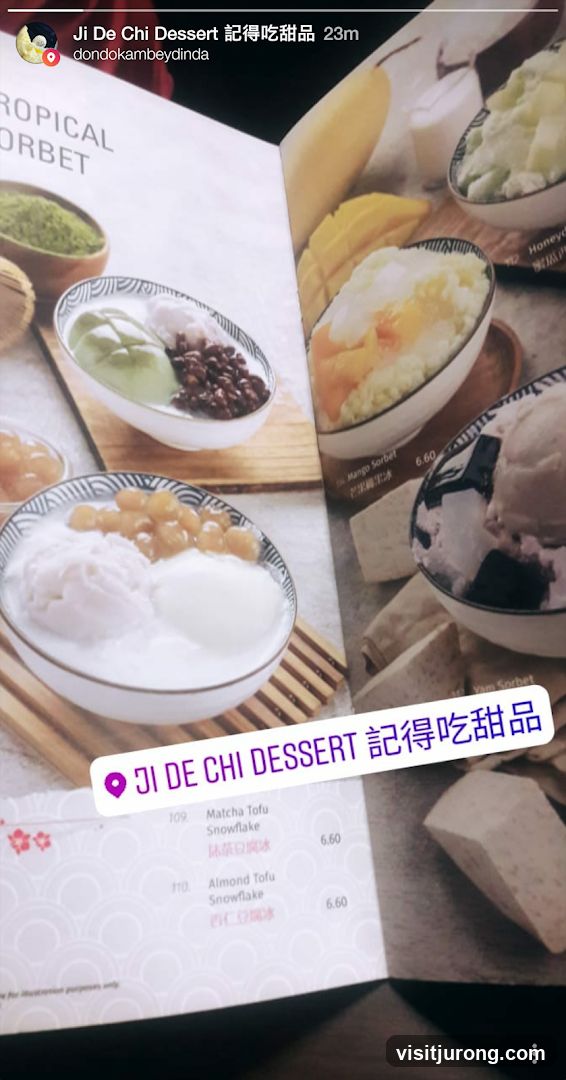 Ji De Chi Dessert Menu