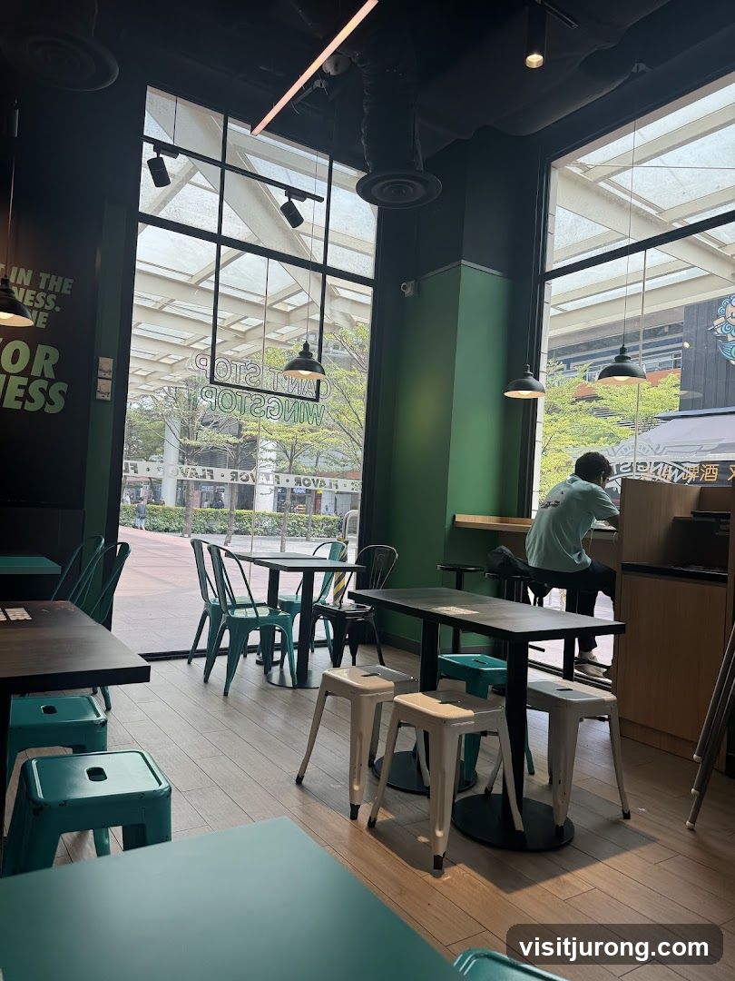 Restaurant Interior with Tables and Chairs