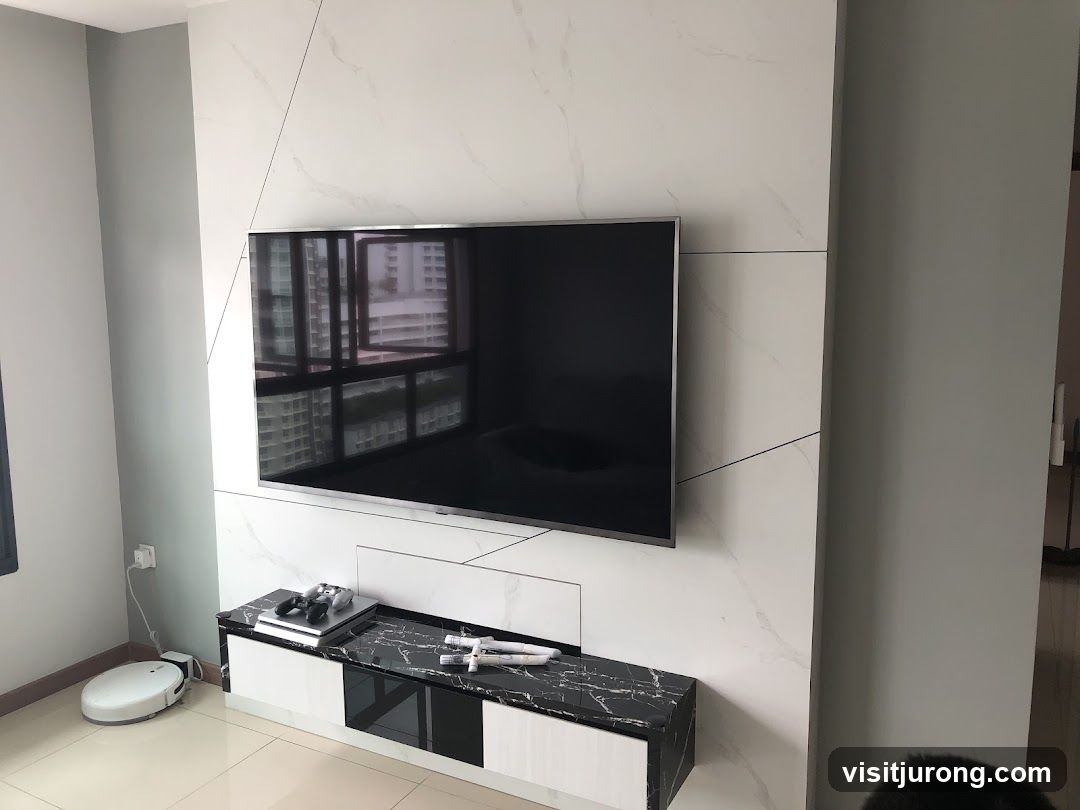 Modern Living Room Entertainment Setup