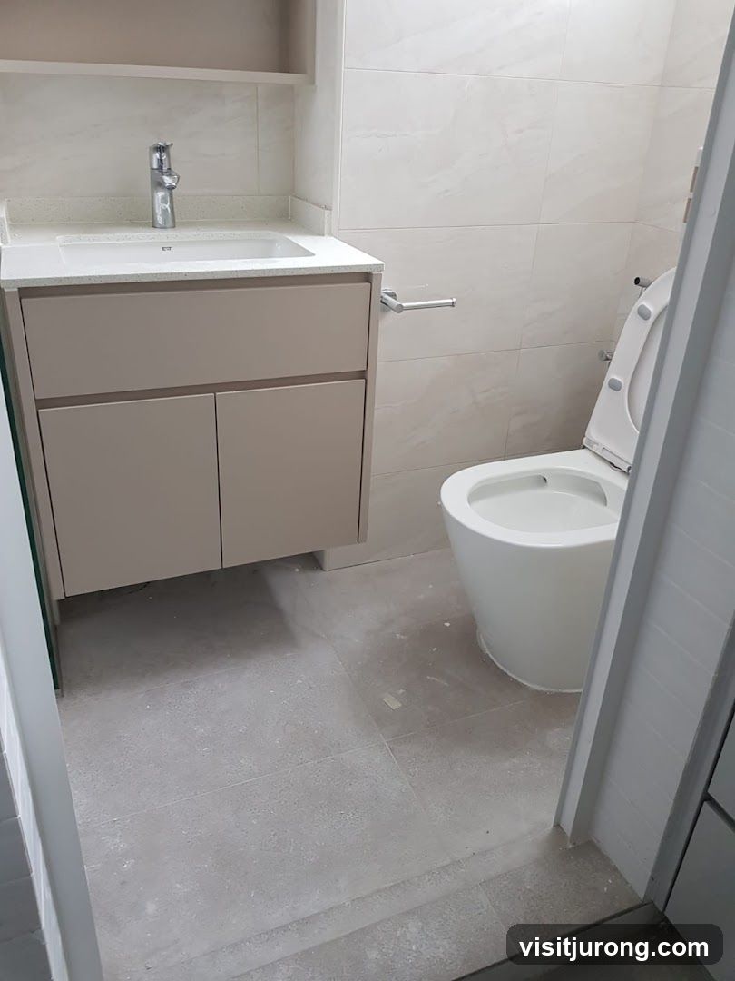 Modern Bathroom Vanity and Toilet