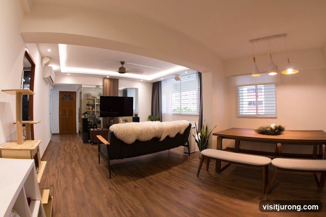 Modern Living and Dining Area