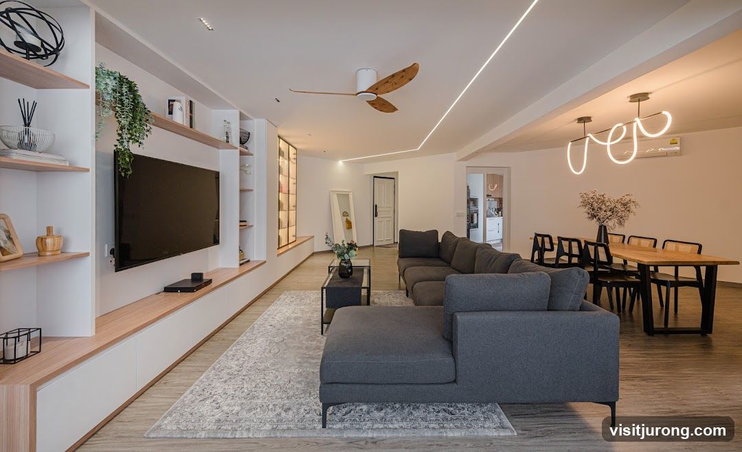 Modern Living and Dining Area
