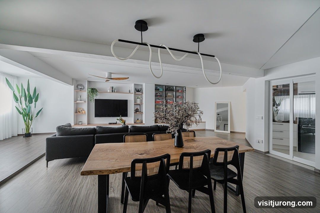 Modern Living and Dining Area