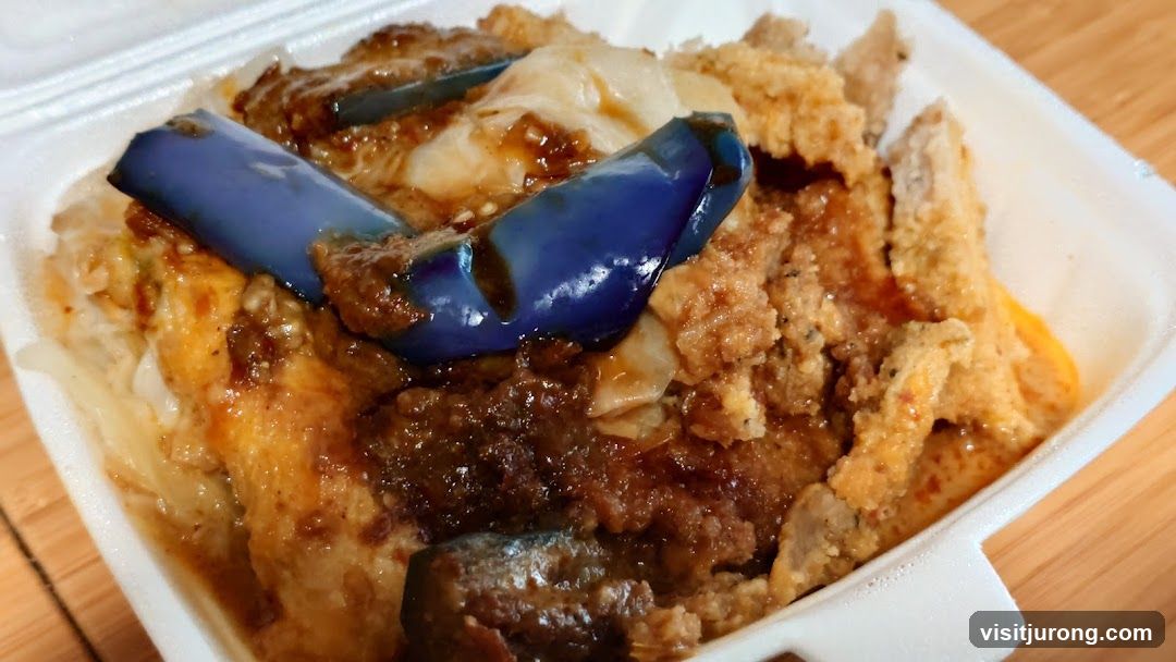 Fried Chicken and Eggplant Dish