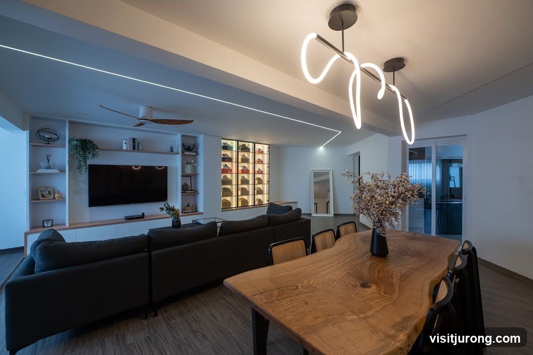 Modern Living and Dining Area