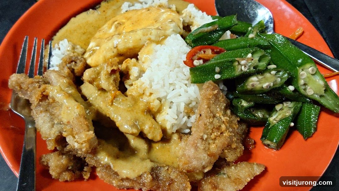 Curry Chicken Rice with Okra