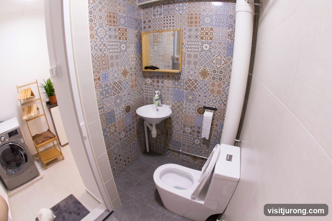 Bathroom with Washing Machine