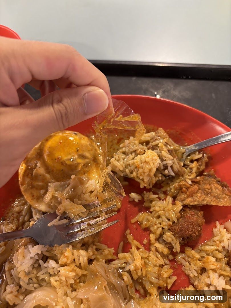 Food on a red plate
