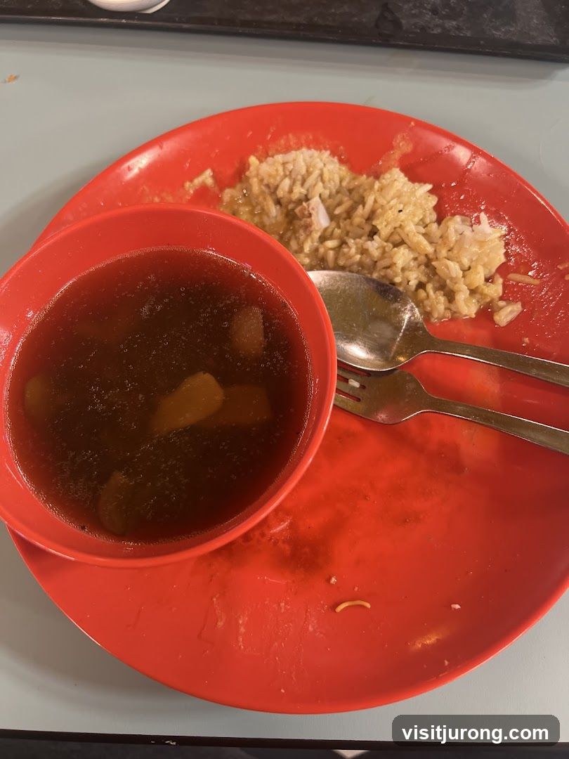 Hainanese Chicken Rice with Soup