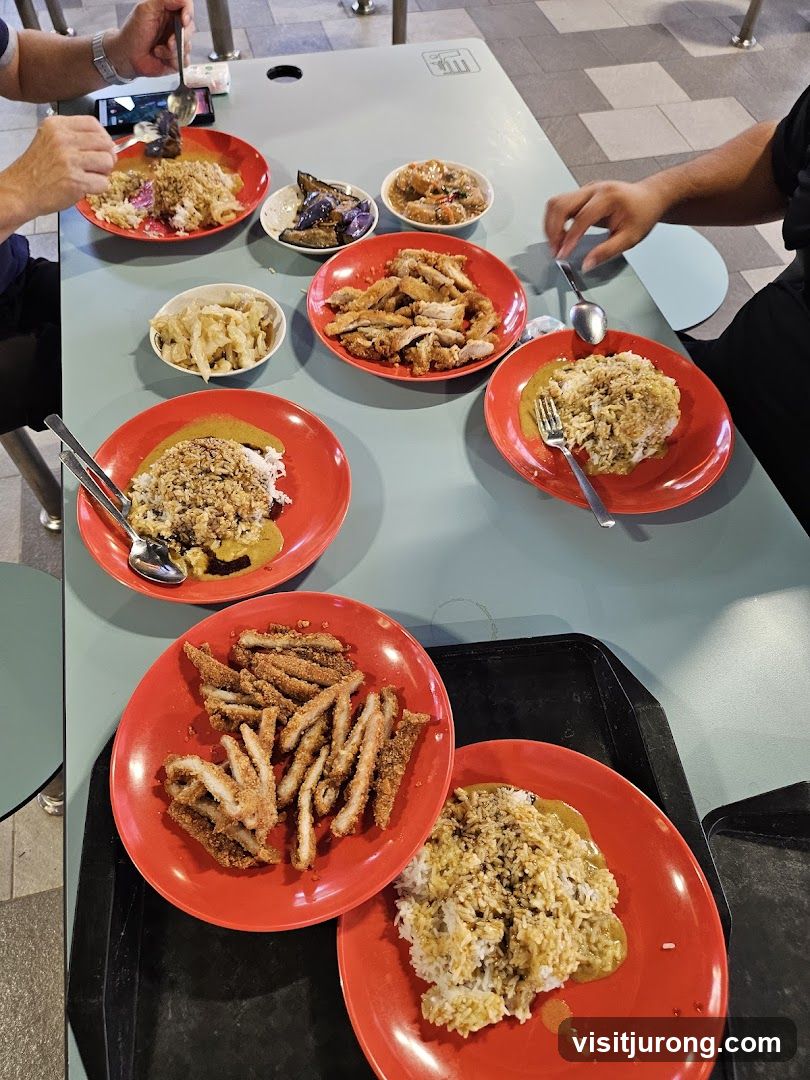 Food spread on a table