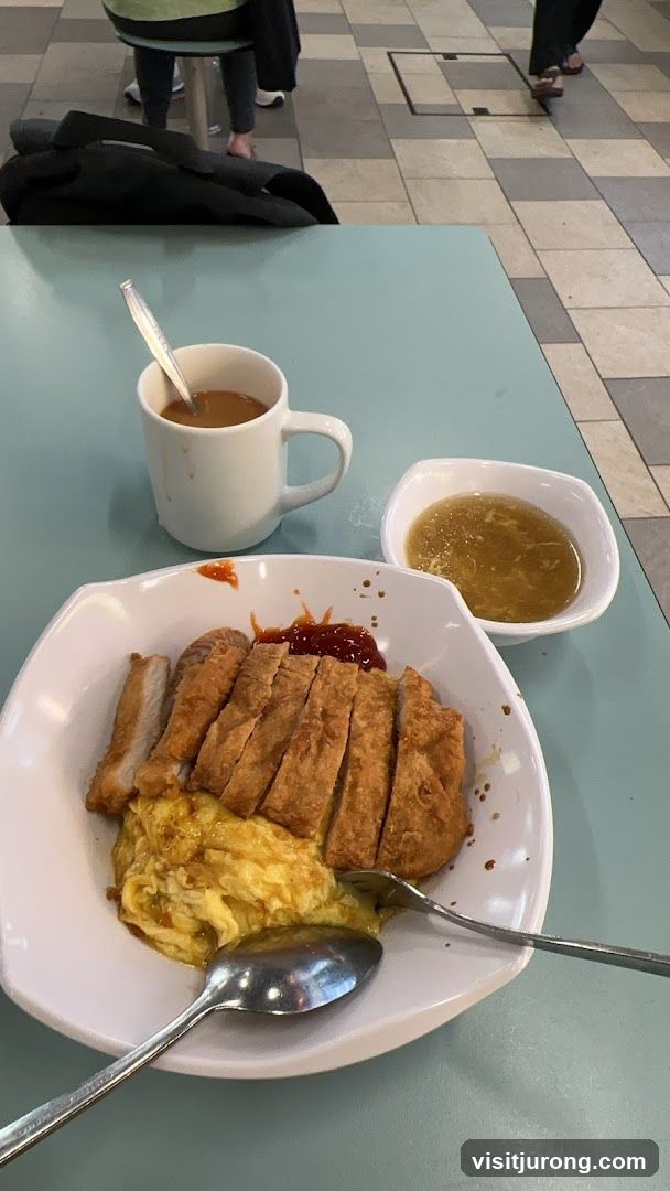 Pork Chop Rice with Coffee
