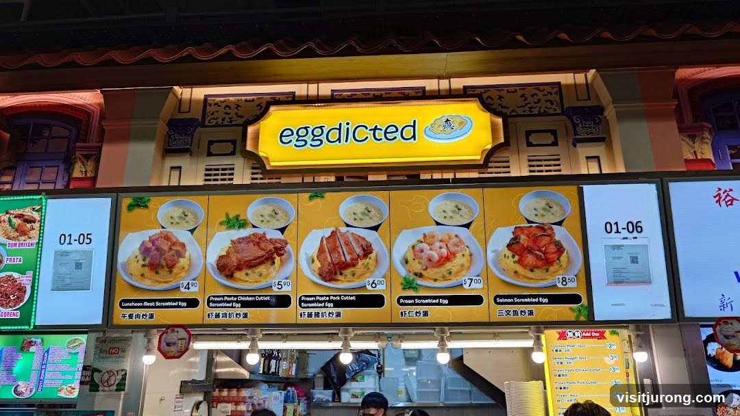 Eggdicted Food Stall Menu
