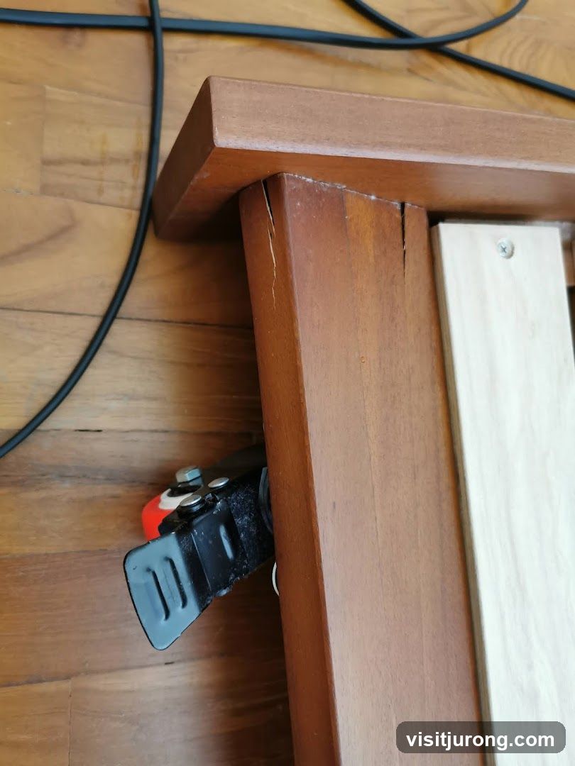 Wooden furniture detail