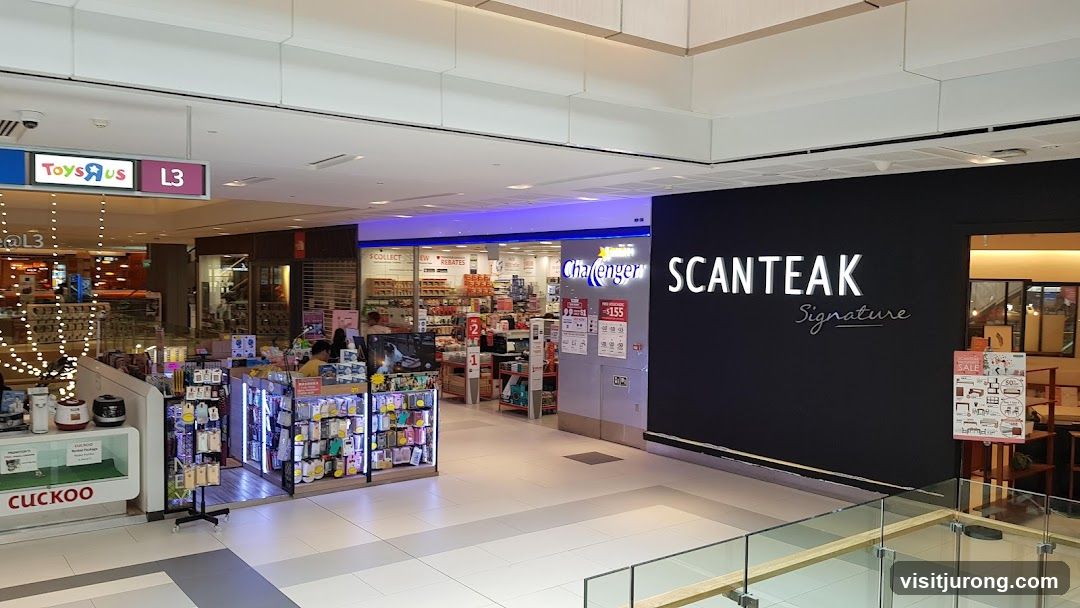 Mall Interior with Various Shops