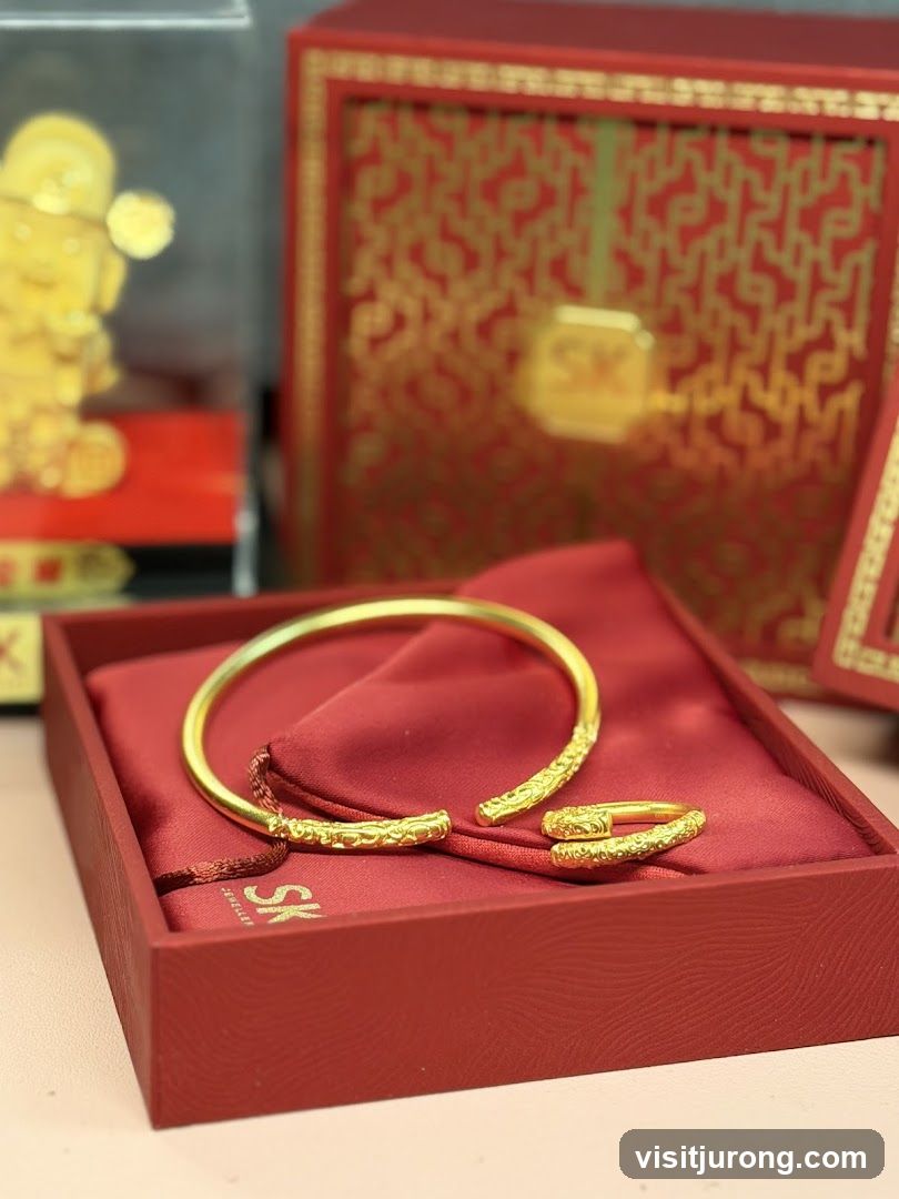 Gold Bangle and Ring Set