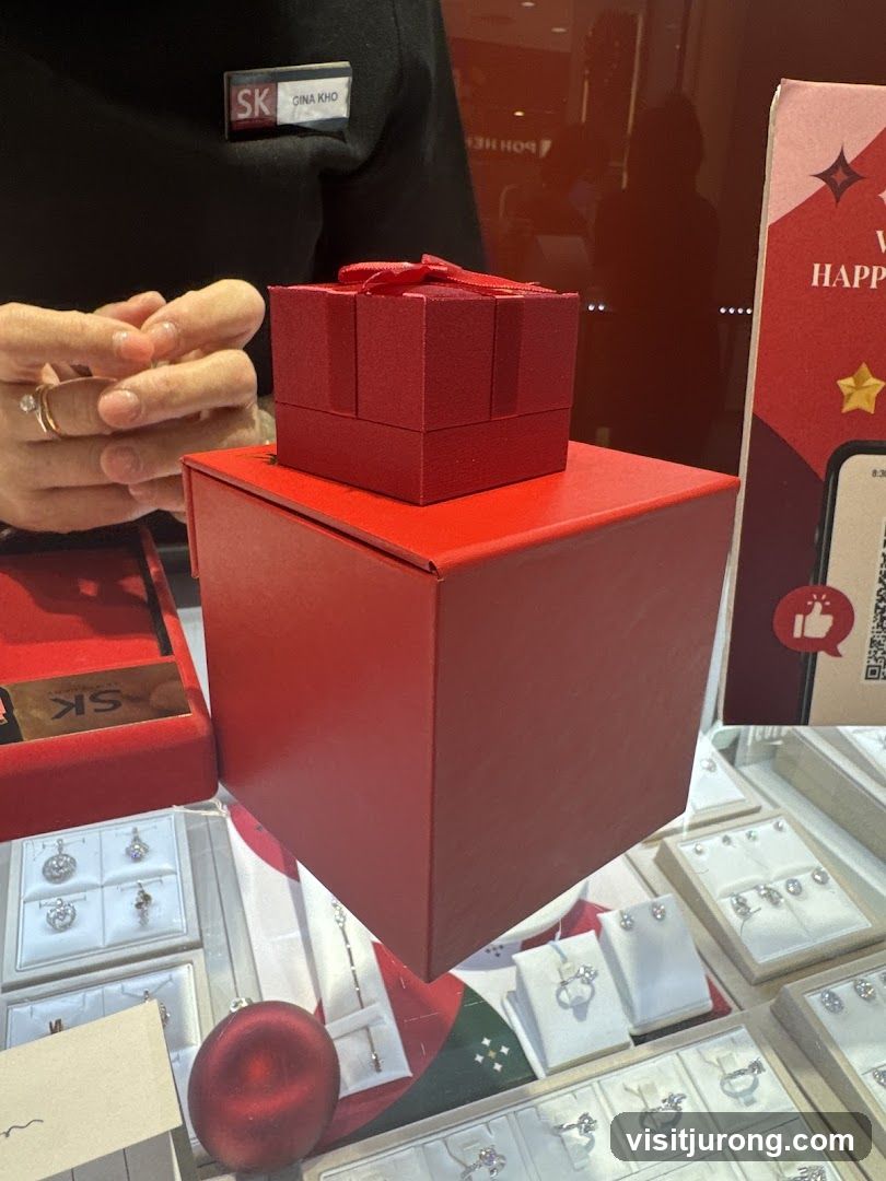 Jewelry Display with Gift Boxes