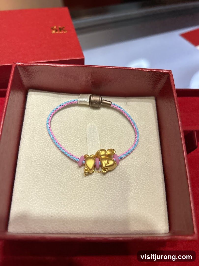 Gold Bracelet with Animal Charms