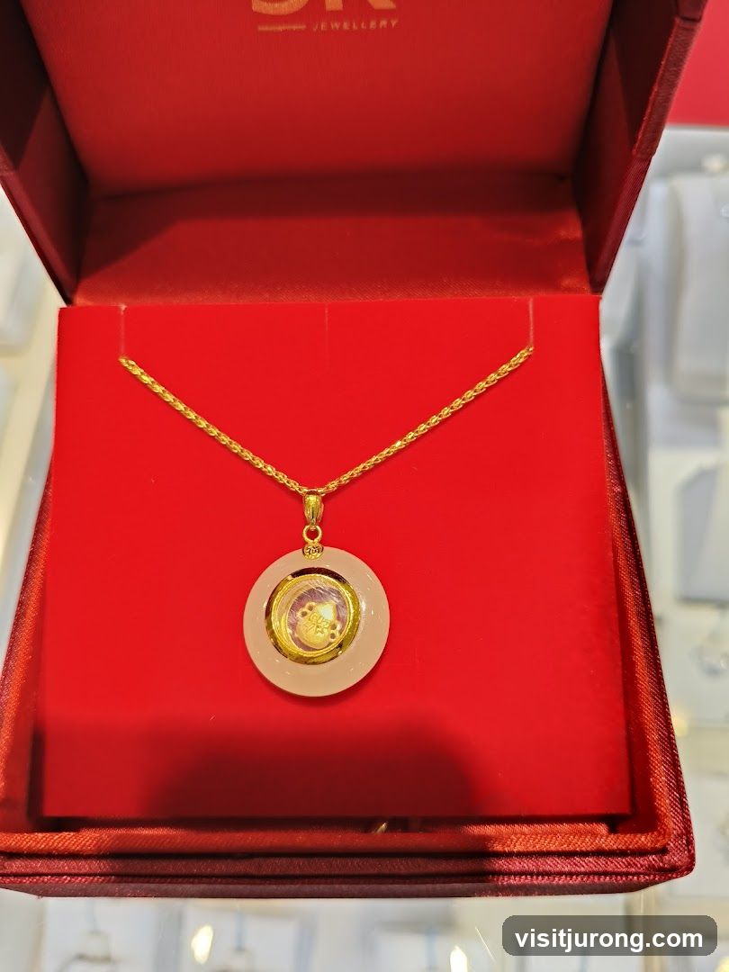 Gold Pendant in a Jewelry Box