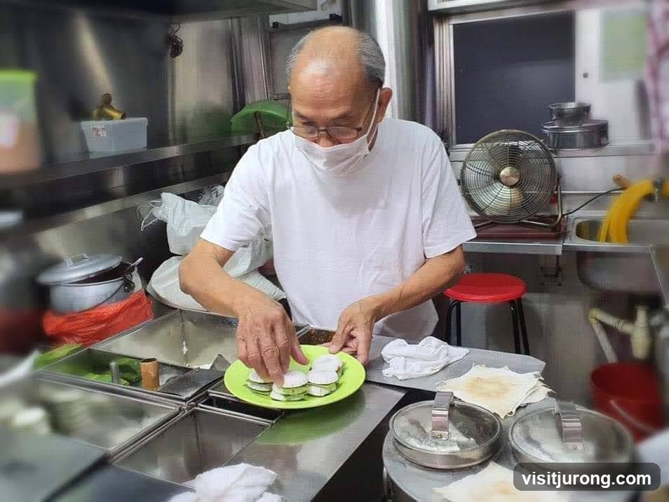 Man preparing food