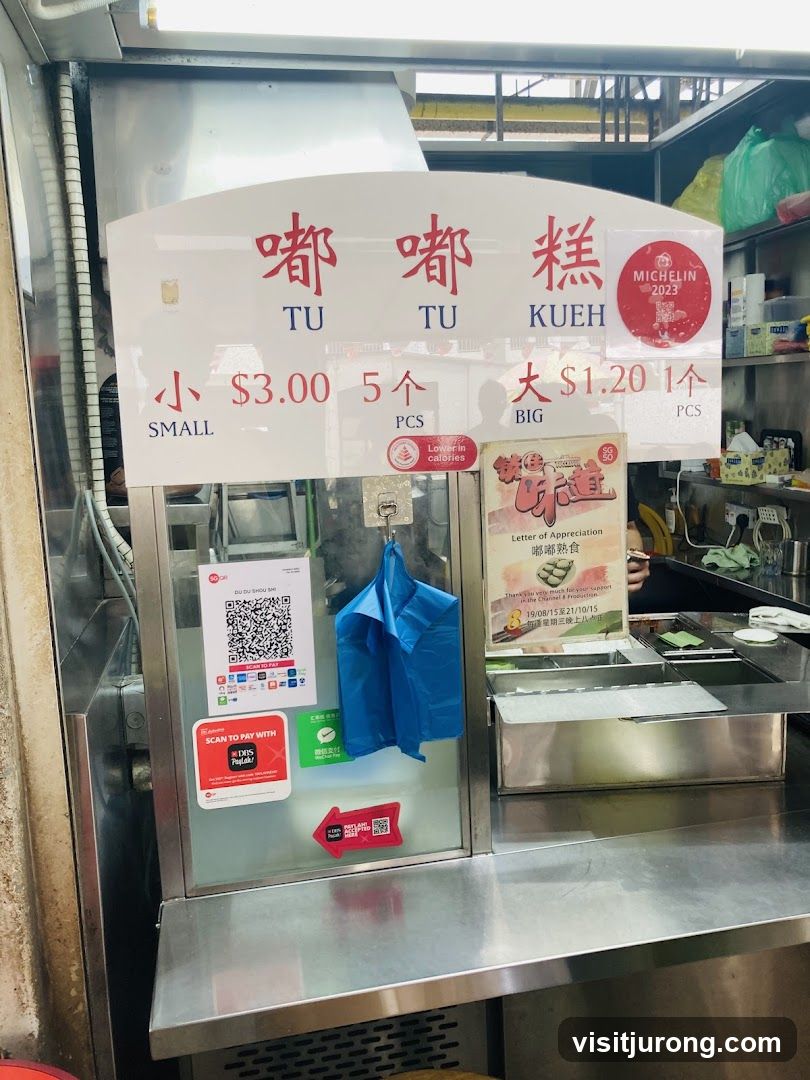 Tu Tu Kueh Menu