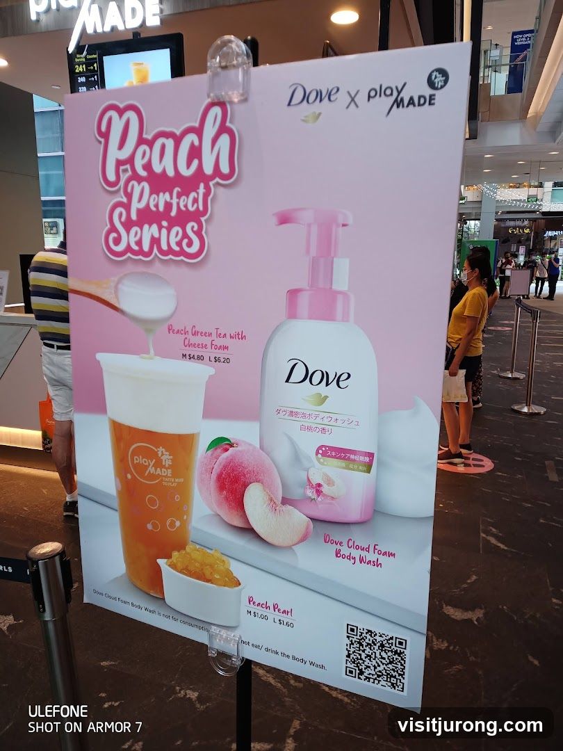 Dove x PlayMade Peach Perfect Series Advertisement