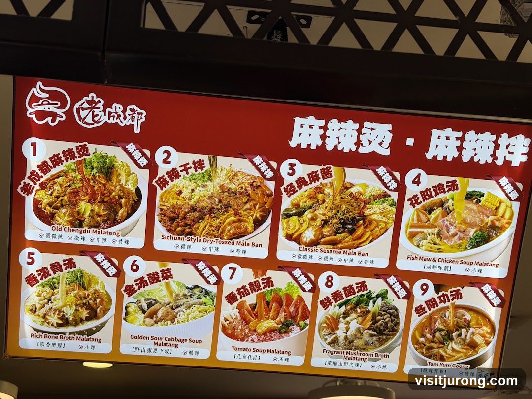 Mala Tang & Mala Ban Menu