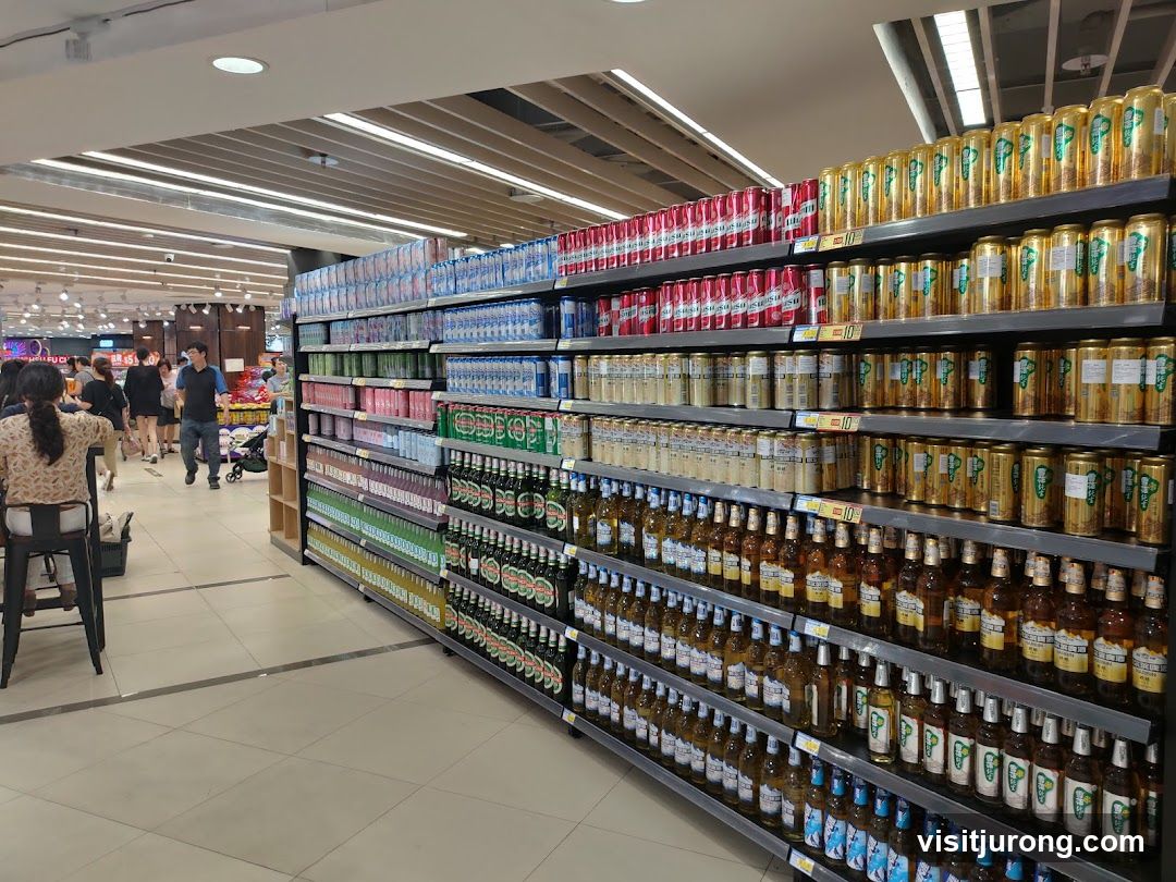 Supermarket Aisles with Beverages