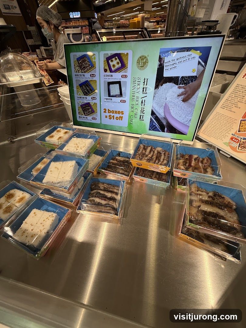 Sticky Rice Cake Display