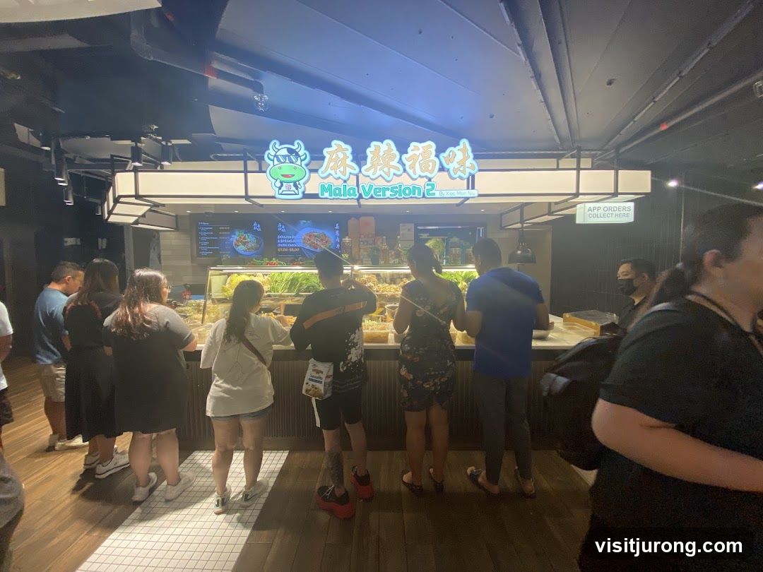 Food Stall with Customers