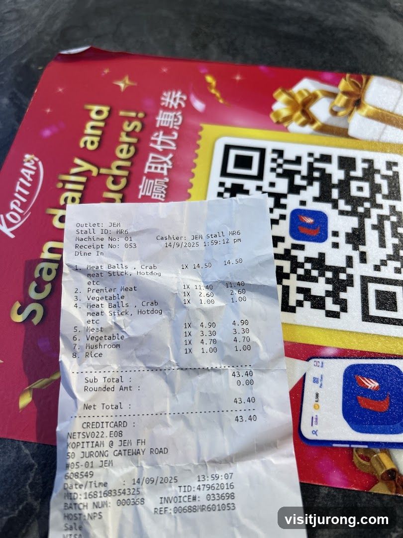 Kopitiam Receipt