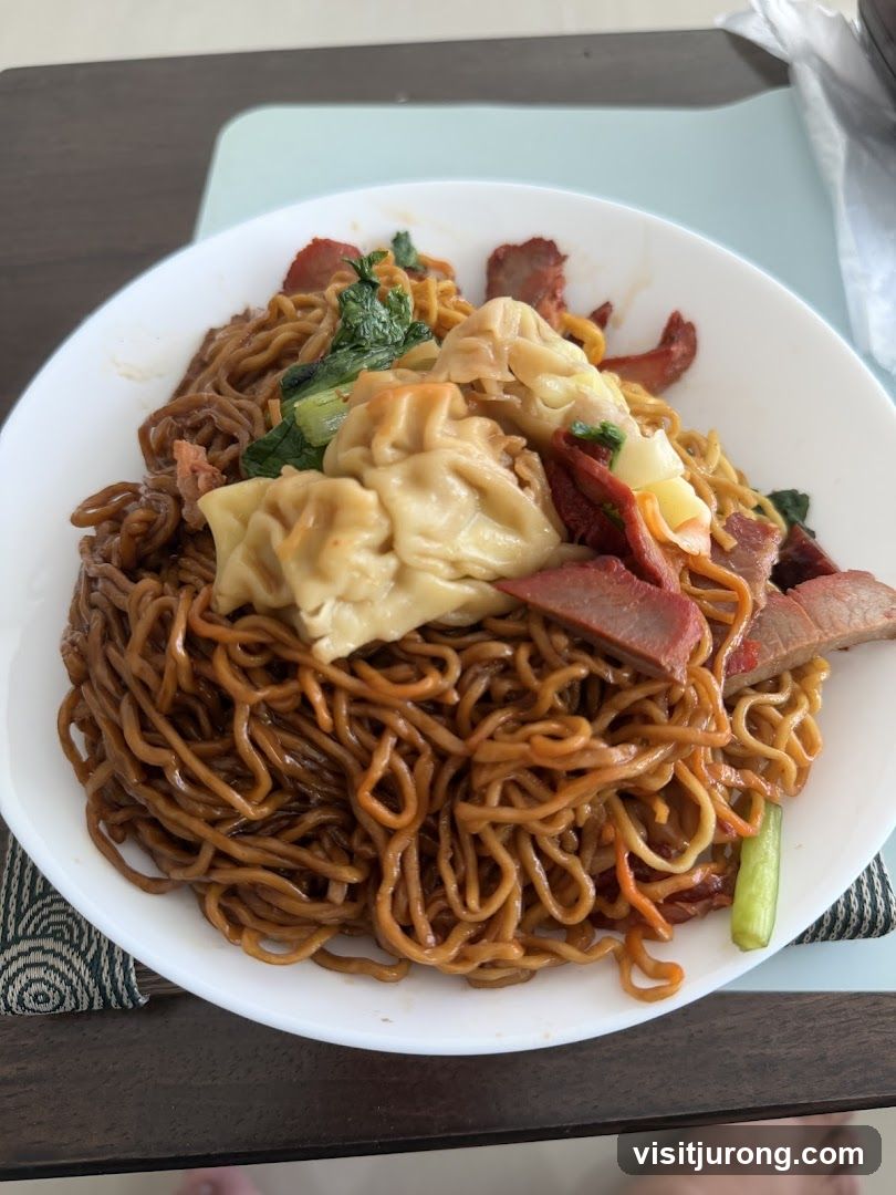 Noodles with Wontons and Char Siu