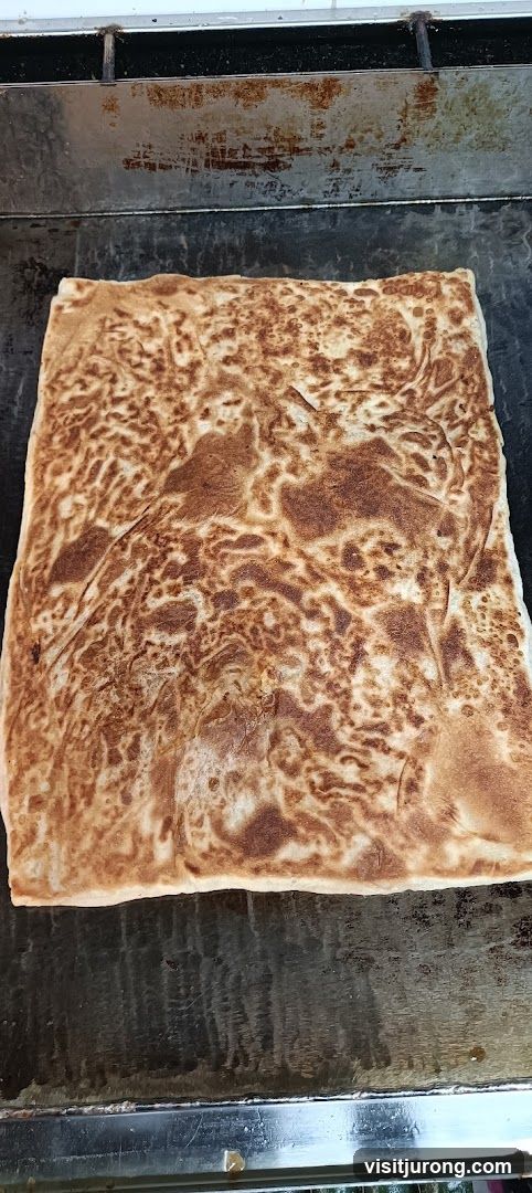 Square Flatbread on Griddle