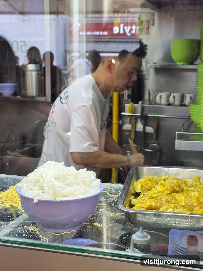 Cook preparing food