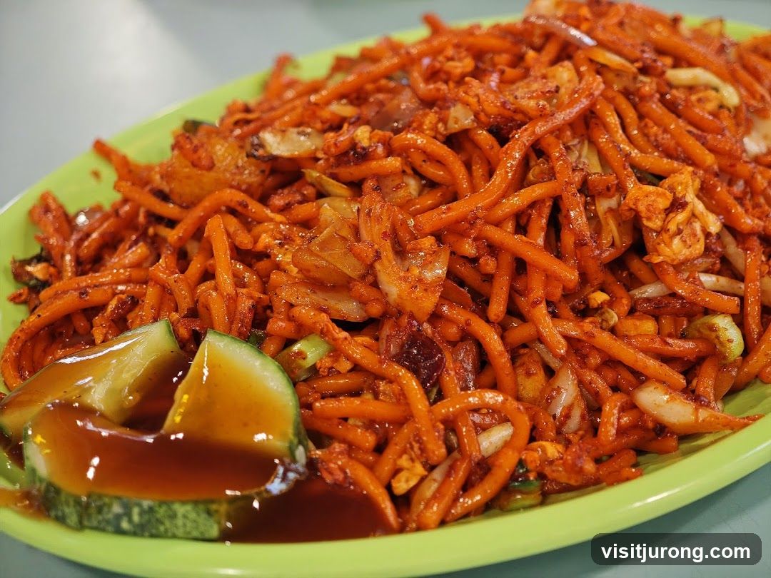Spicy Noodles with Cucumber Slices