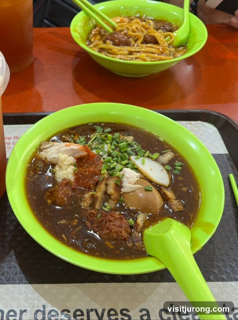 Noodles and Braised Egg Dish