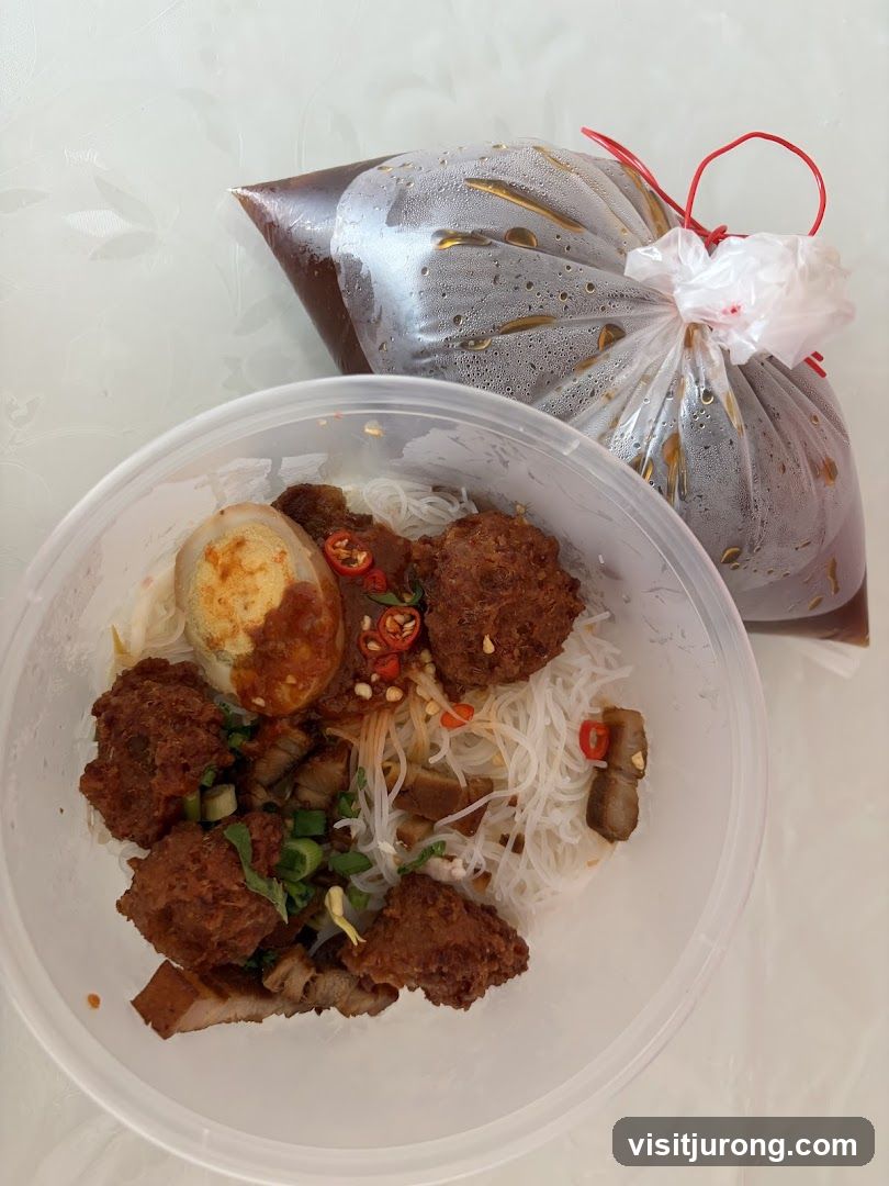 Noodle Dish with Meat and Egg